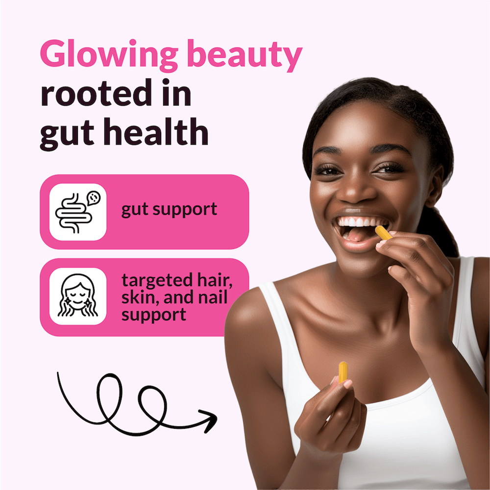 Floratin is pharmacist-formulated, combining a proprietary blend of vitamins, keratin, collagen, and powerful probiotics that target gut health for transformative beauty.
